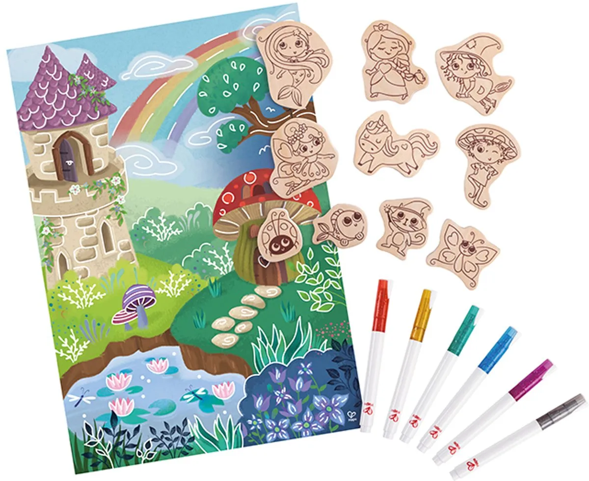 Hape Mal & Spielset Zauberwald - Veelkleurig - afbeelding 6 van 6