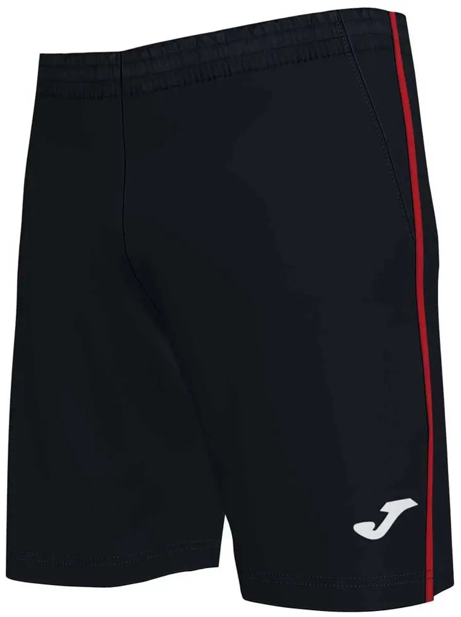 Joma Open III Korte Broek - L - Zwart/Rood - afbeelding 4 van 6