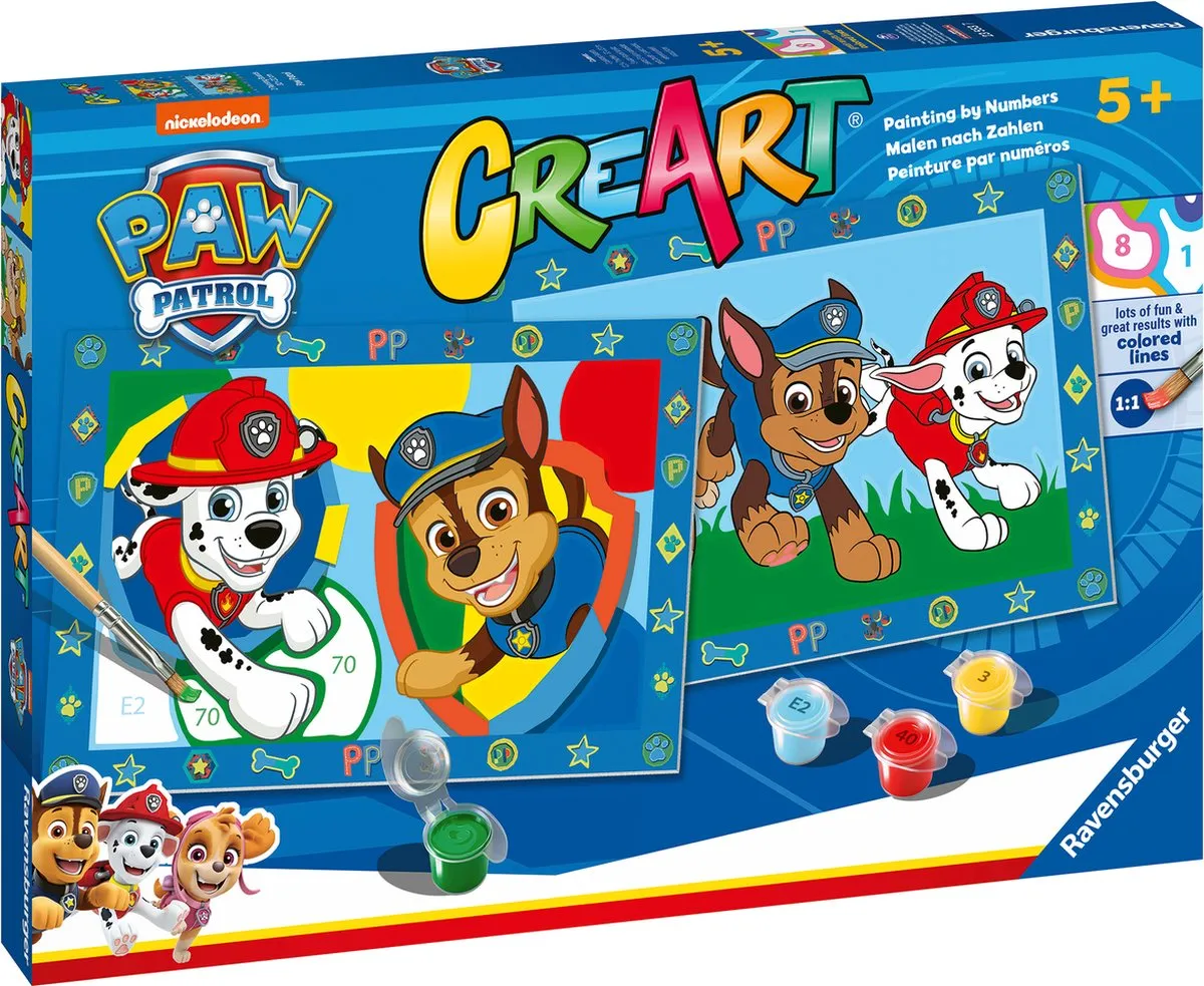 Ravensburger CreArt Paw Patrol Schilderen op nummer