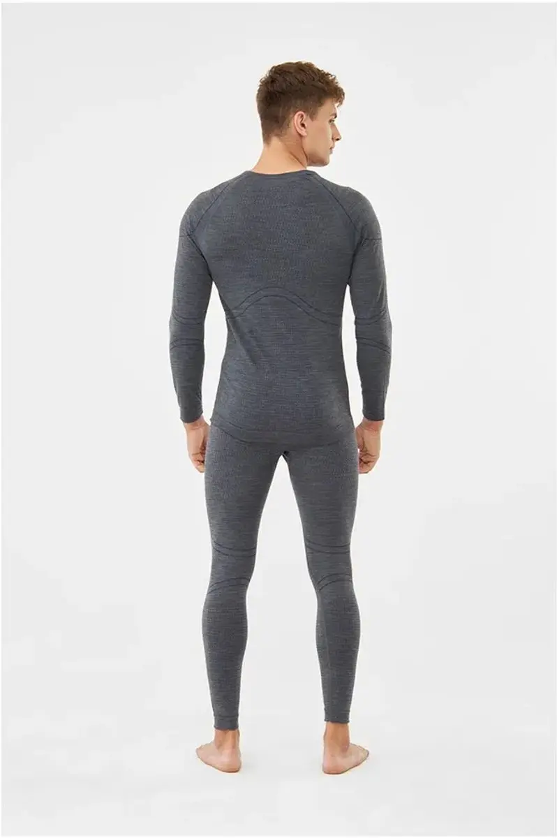 Viking Lan Pro Merino Basislaagset 3XL - Dark Grey