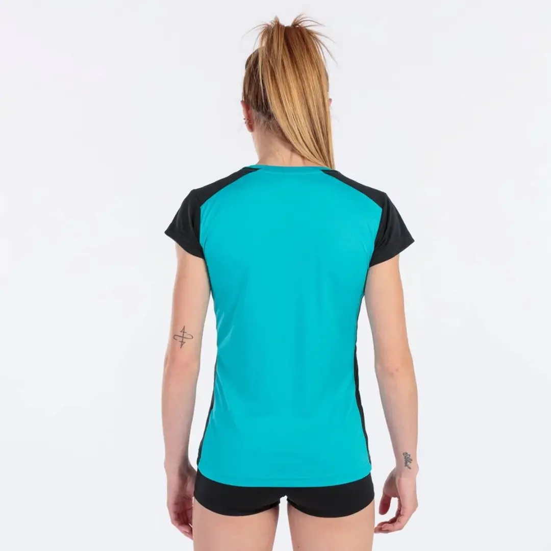 Joma Record II T-shirt Vrouw - S - Blauw/Turquoise