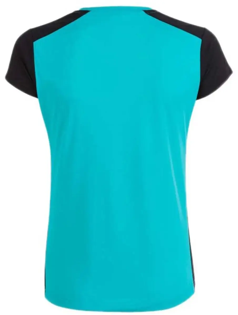 Joma Record II T-shirt Vrouw - S - Blauw/Turquoise