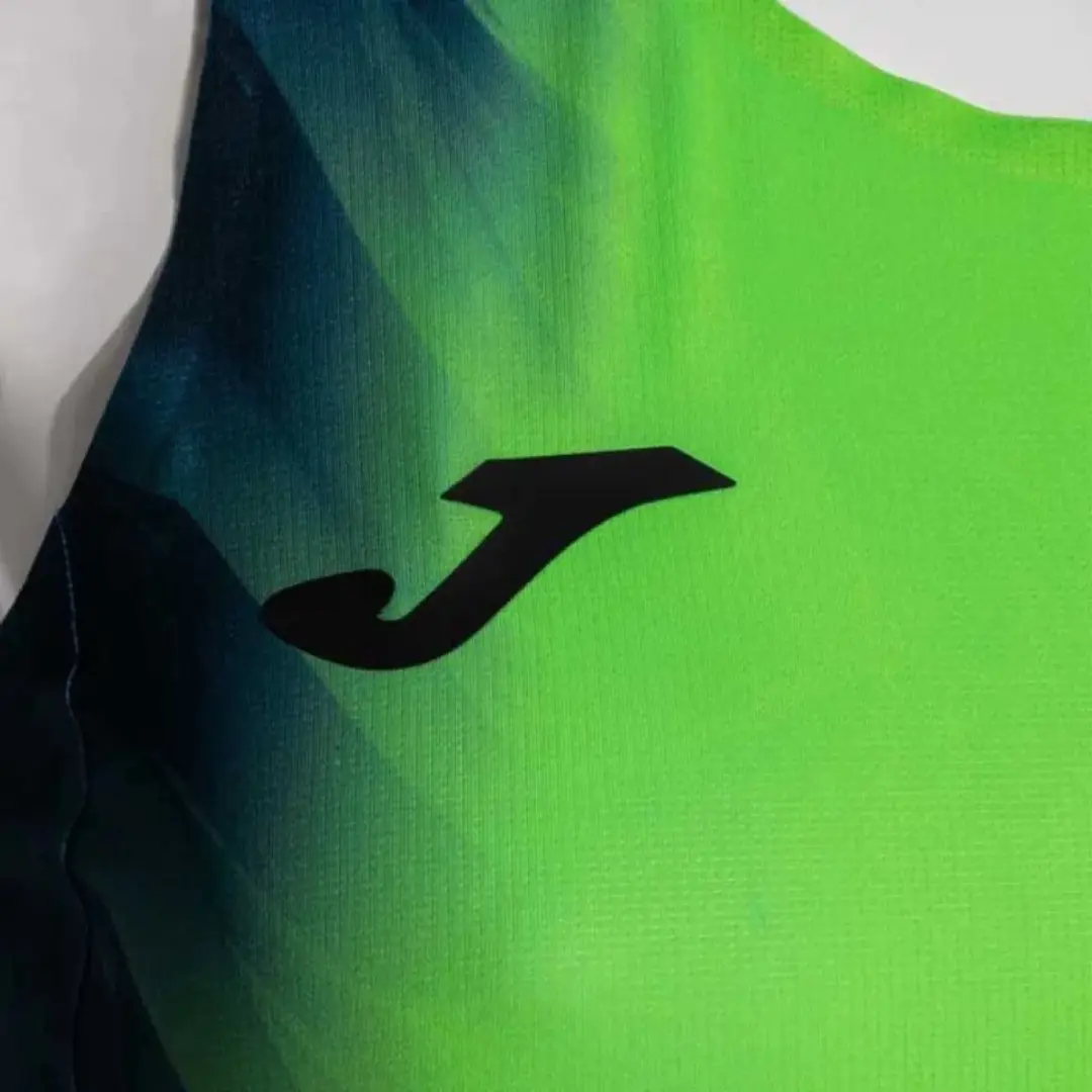 Joma Elite Xi Mouwloos T-shirt L - Fluor Green/Navy