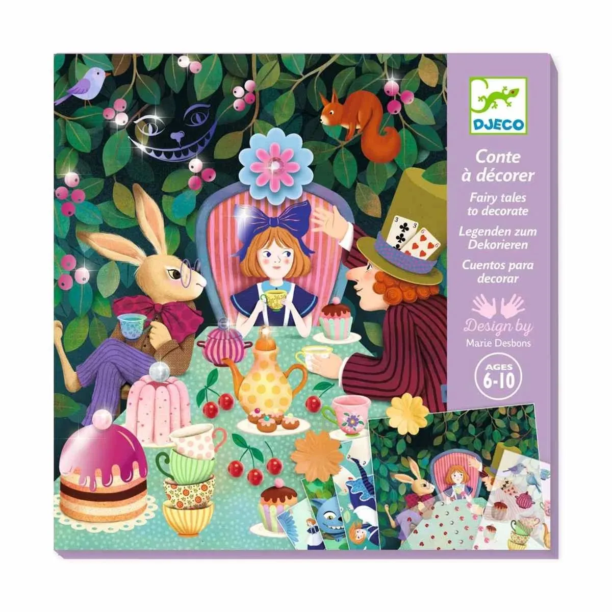Djeco Wonderland Knutselset - Multicolor - 4 Stuks - afbeelding 2 van 6