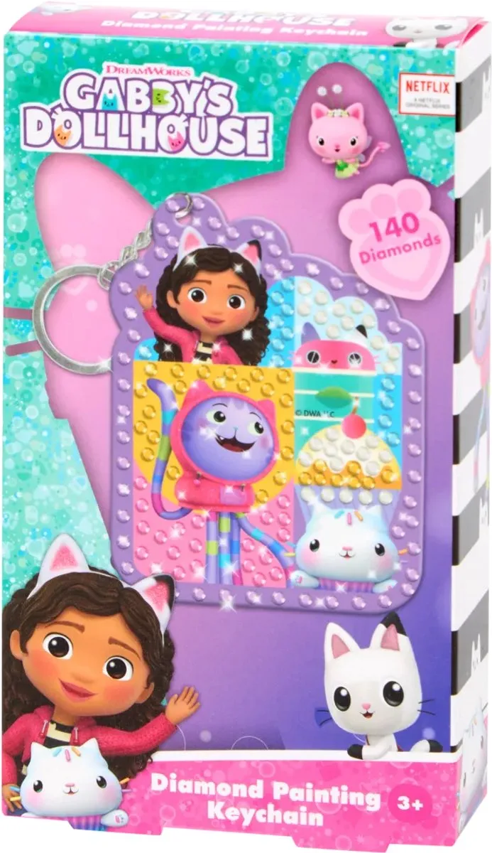 Disney Gabby’s Dollhouse Diamond Painting Sleutelhanger