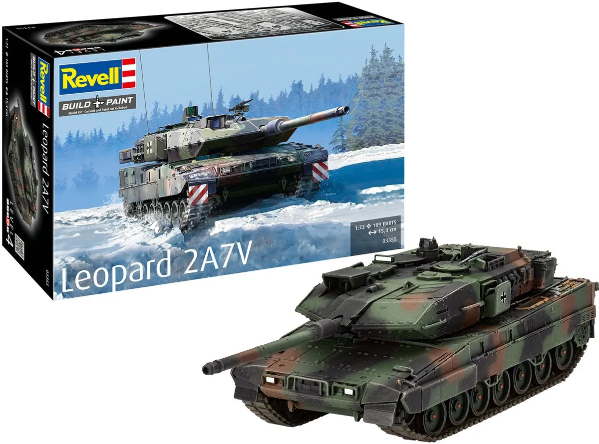 Revell 03355 Leopard 2A7V Tank Modelbouwpakket 1:72
