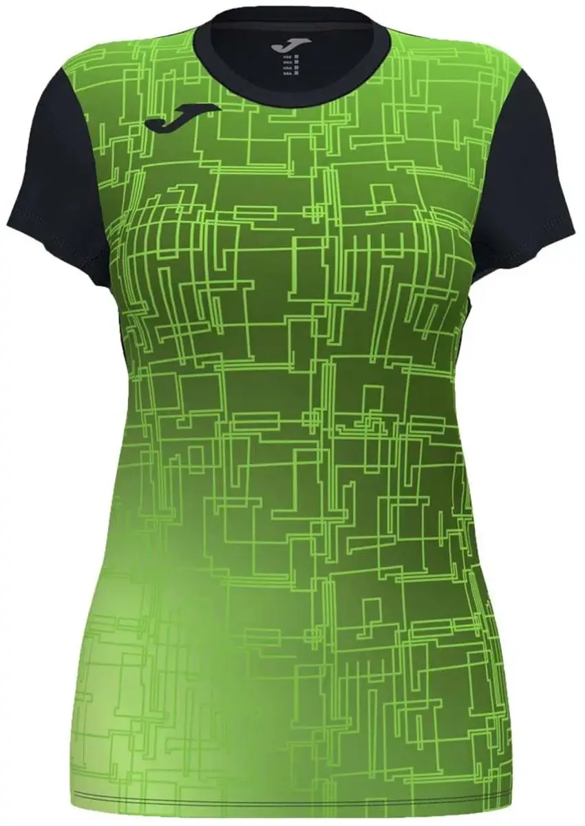 Joma Elite VIII T-shirt Meisje 12-14 jaar - Groen/Zwart - afbeelding 6 van 6