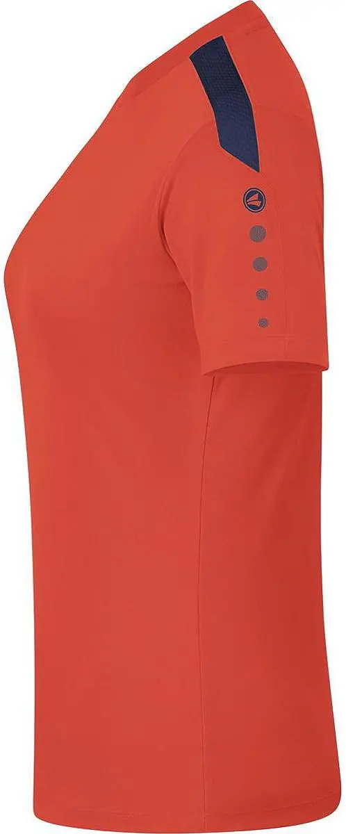 JAKO Power Shirt Dames Korte Mouw - Marine/Flame 44