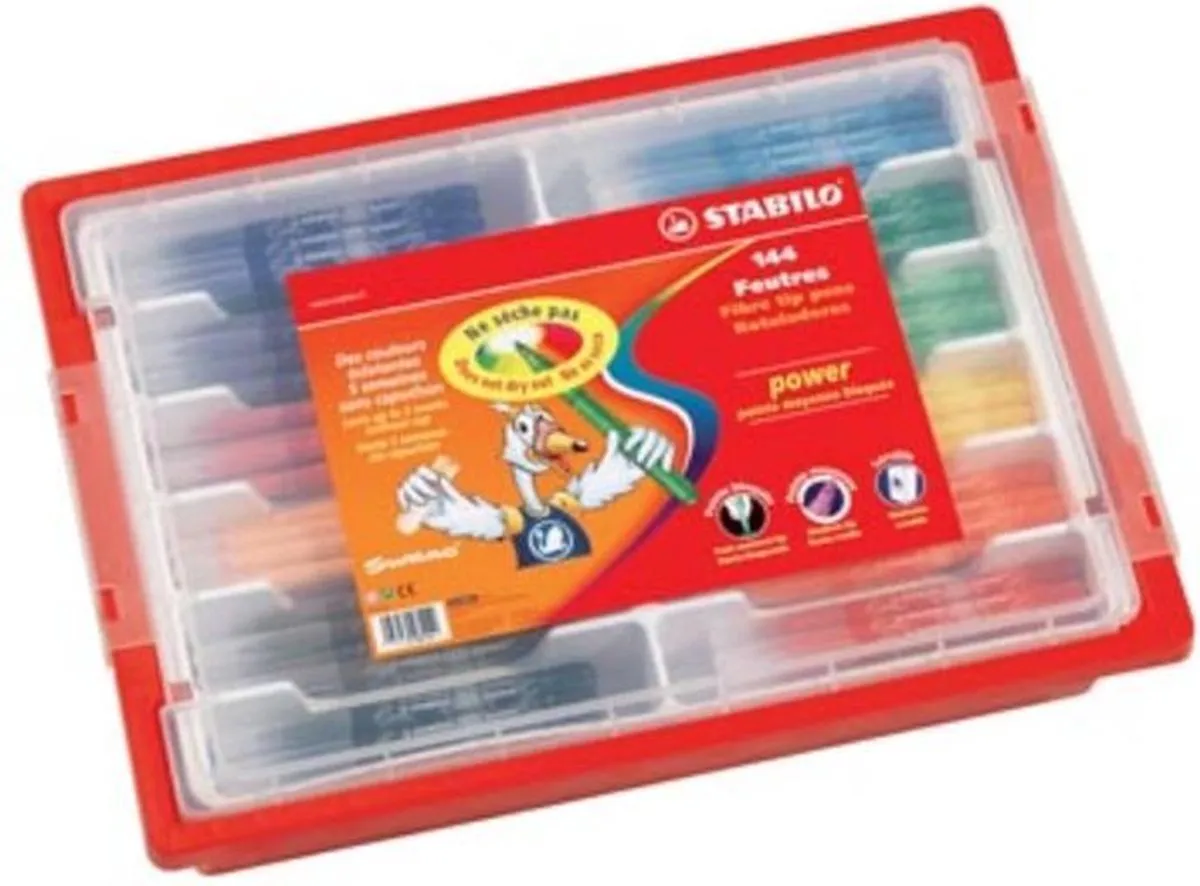 STABILO Power Kleurstiften 144 Stuks - Multicolor