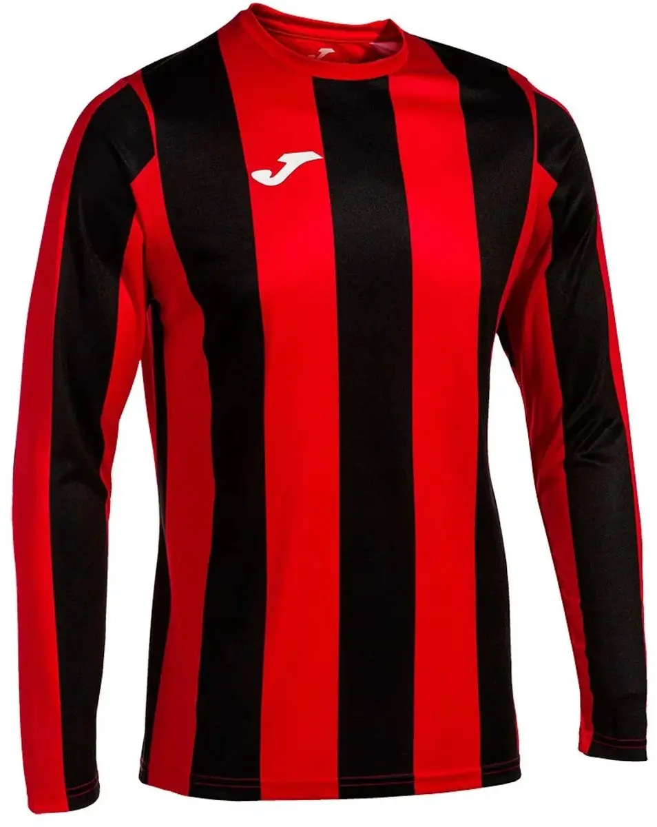 Joma Inter Classic T-shirt Lange Mouwen 12-14j - Rood/Zwart