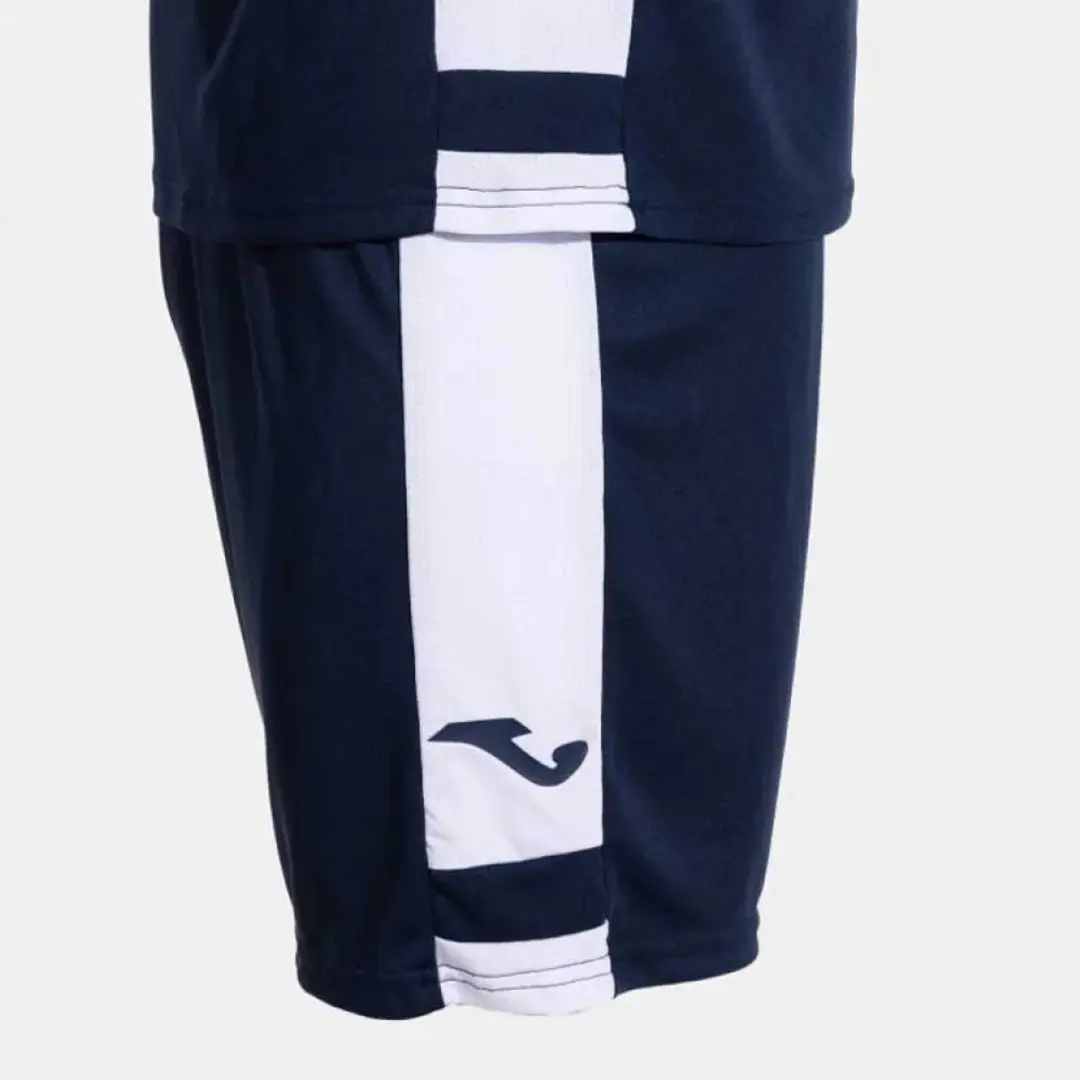 Joma Lider Korte Mouw Set - 11-12 jaar - Navy/White