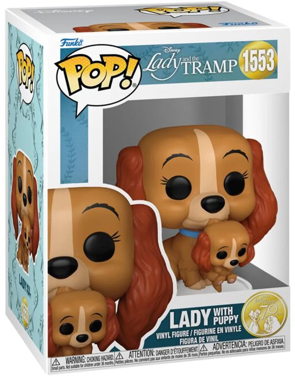 Funko Pop! Lady and the Tramp Lady with Puppy 1553 - Multicolor