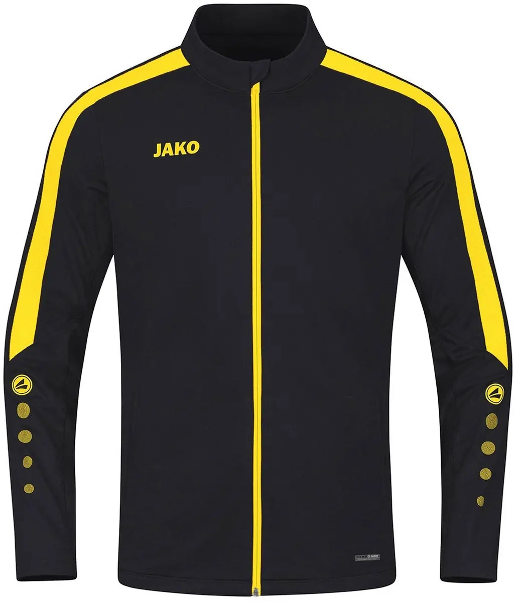 JAKO Power Trainingsjack Junior 128 - Zwart/Geel