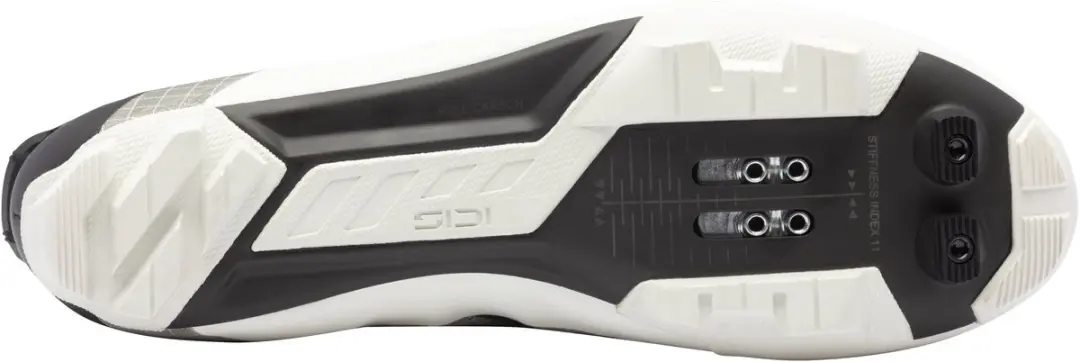 Sidi Aeron XC Heren Witte Fietsschoenen - Carbon Zool - 43.5