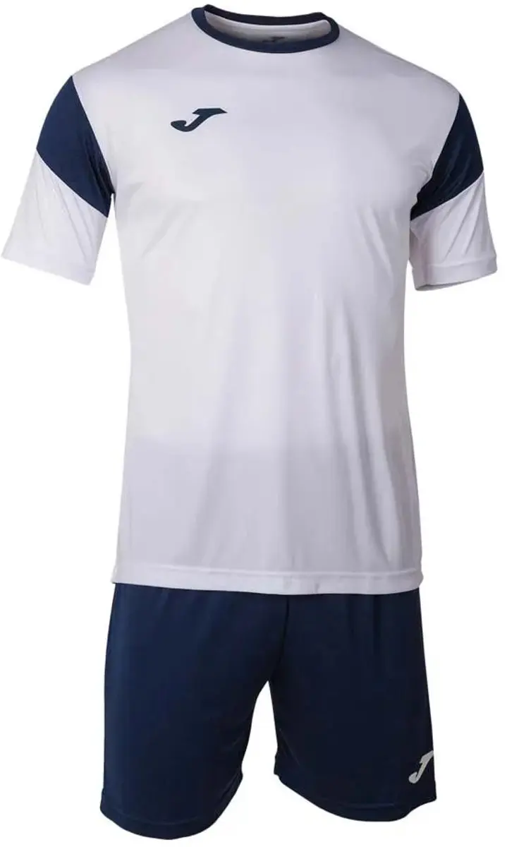Joma Phoenix Voetbalset 164 - Korte Broek & Shirt - Wit/Marine