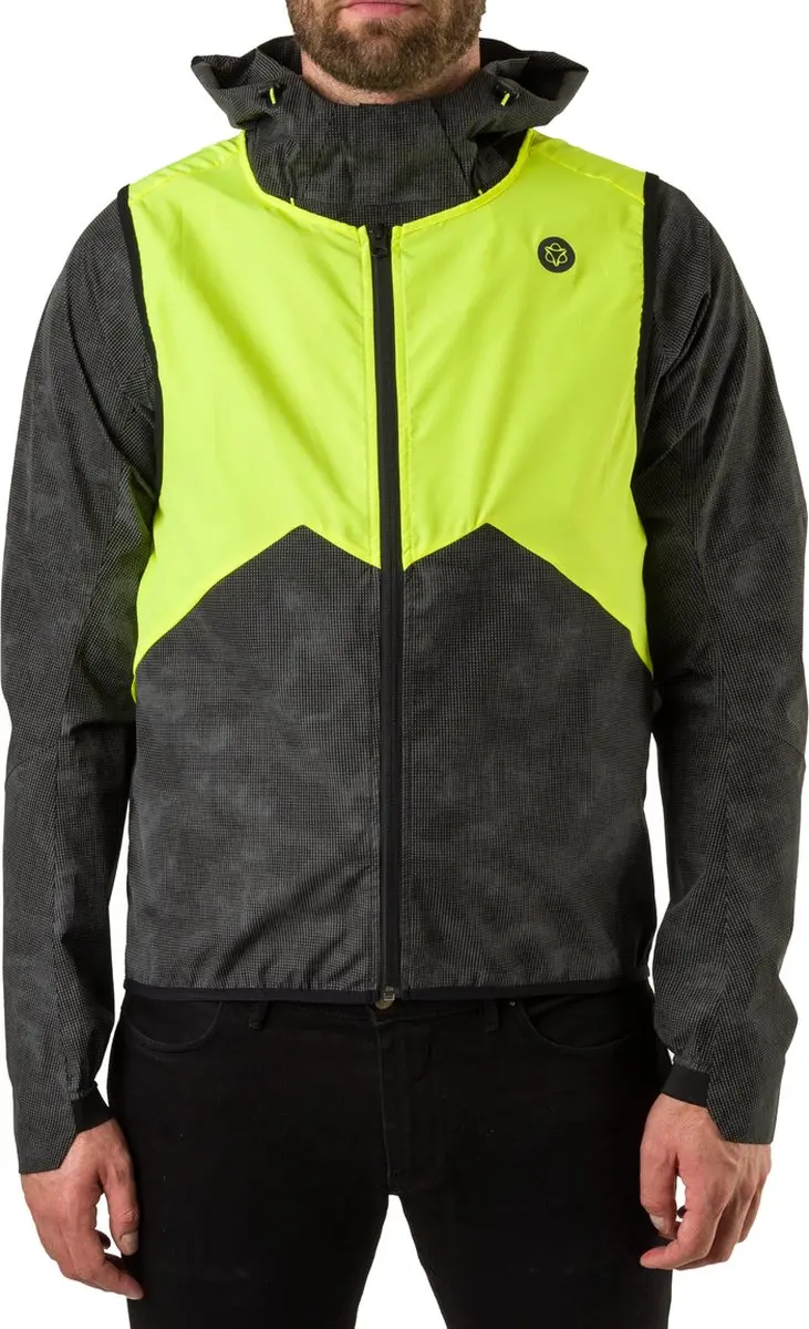 AGU Compact Body Winddicht Fietsvest - Neon Geel - XL