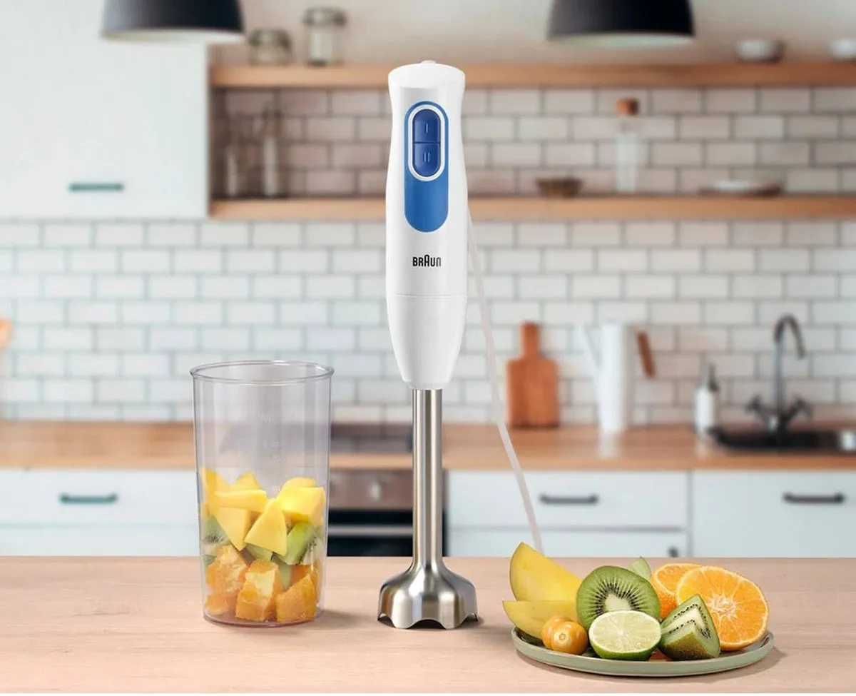 Braun MQ20001MWH Staafmixer 600W - Blauw/Wit