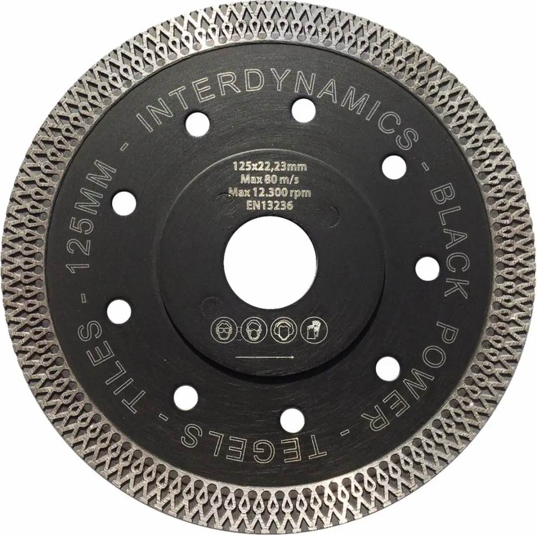 InterDynamics Blackpower Diamantzaagblad 115x22,23mm - Steen