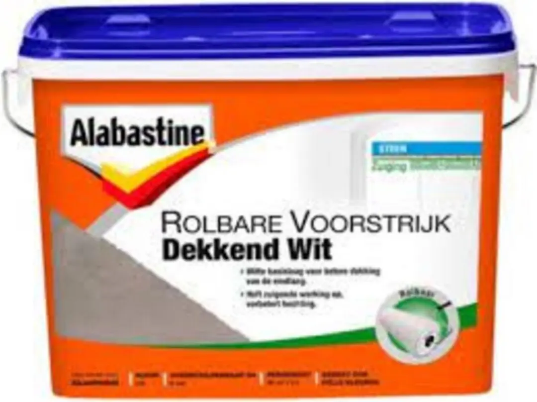 Alabastine Rolbare Voorstrijk Sneldrogend 5L - Wit - afbeelding 2 van 6