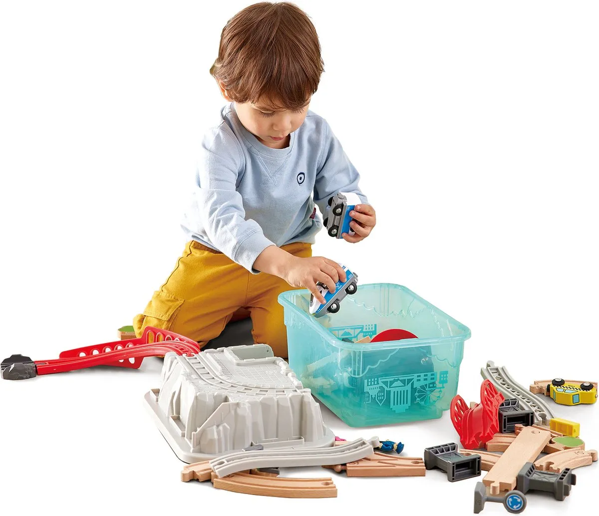 Hape Stadstrein Emmerset E3771 - 48 Onderdelen - Veelkleurig