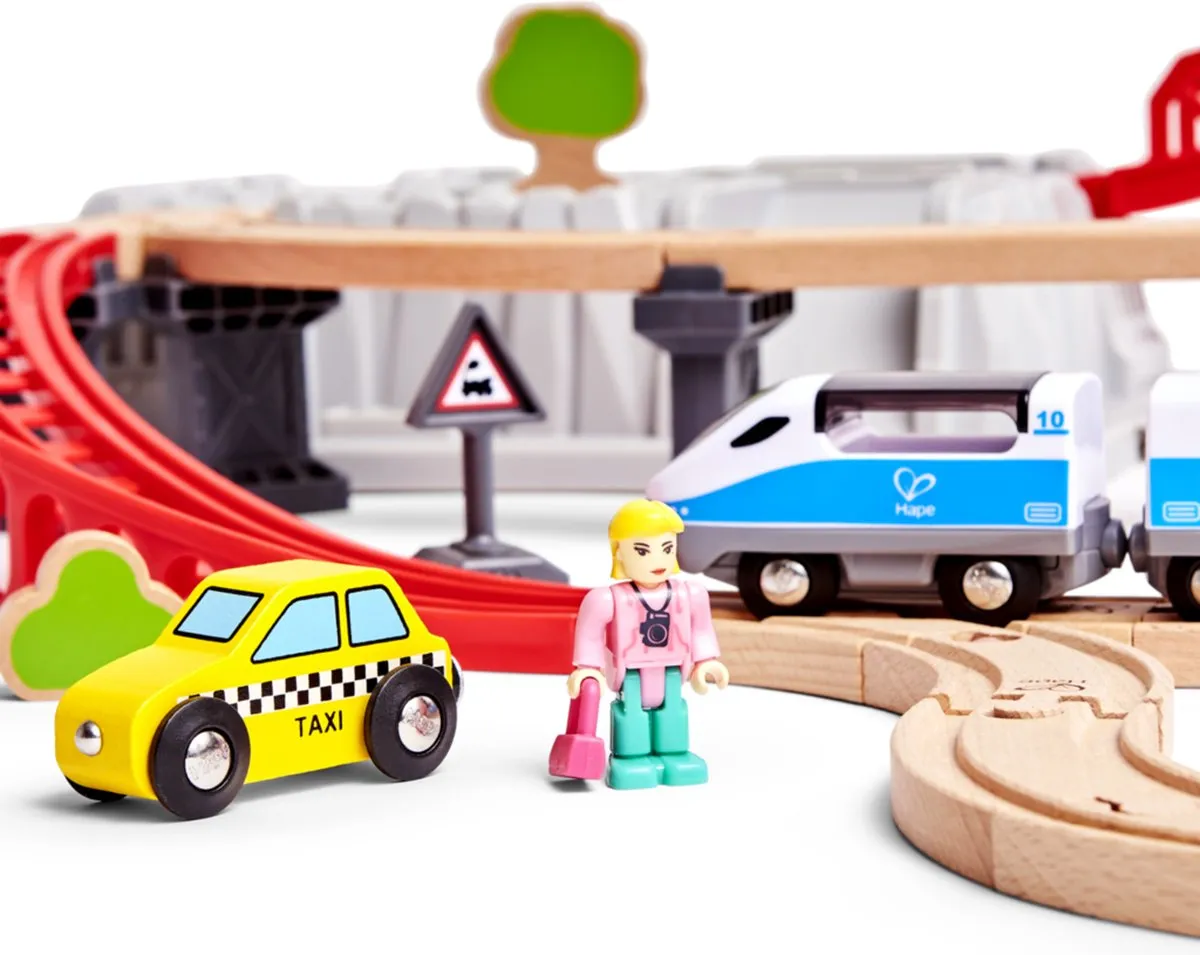 Hape Stadstrein Emmerset E3771 - 48 Onderdelen - Veelkleurig