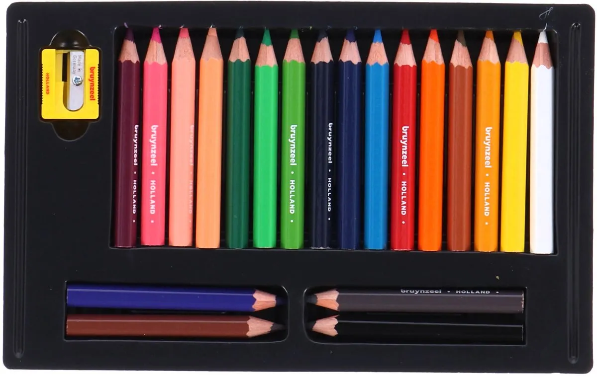 BRUYNZEEL Kids Kleurpotloden Set 20 Stuks - 20 Kleuren