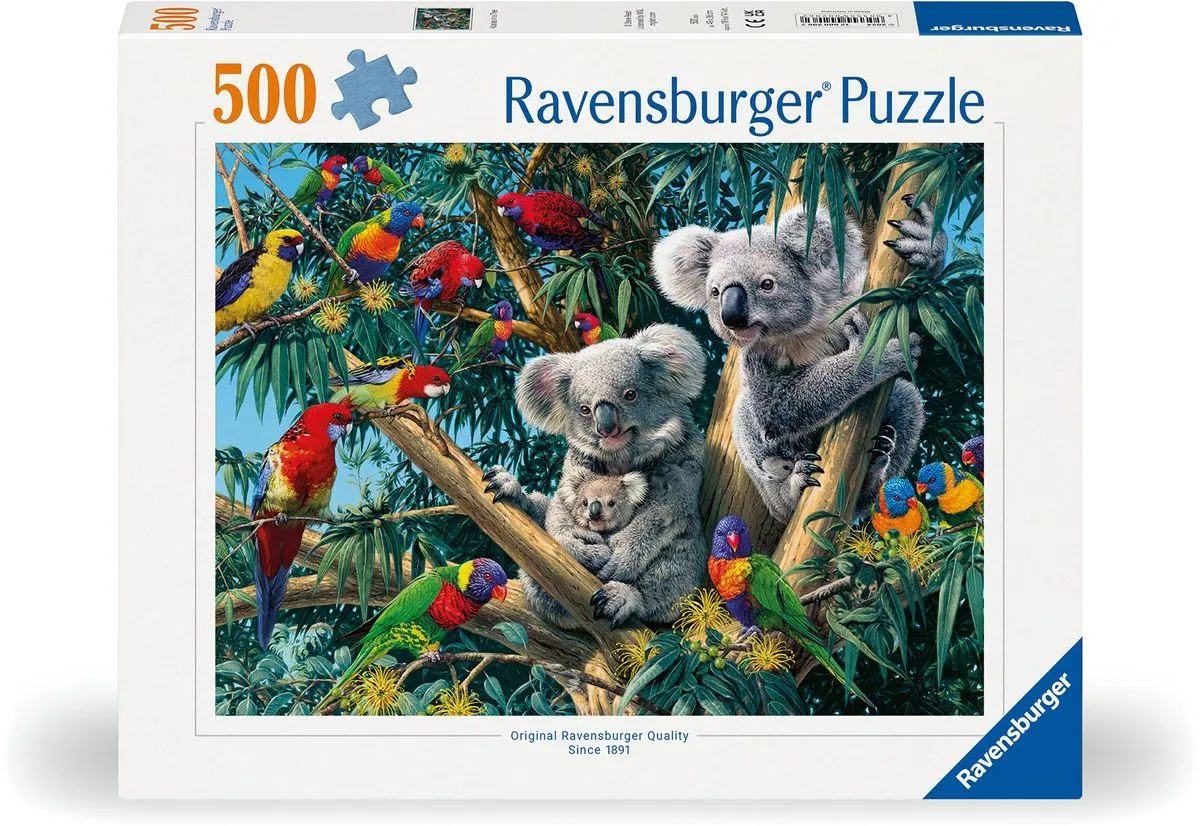 Ravensburger Puzzel Koalas in de Boom 500 Stuks - Multicolor