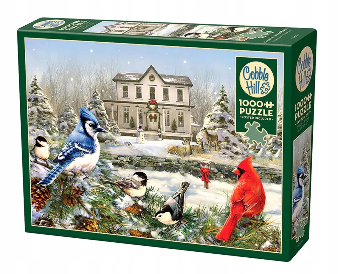 Cobble Hill Vogels in Sneeuwlandschap Puzzel 1000 Stuks