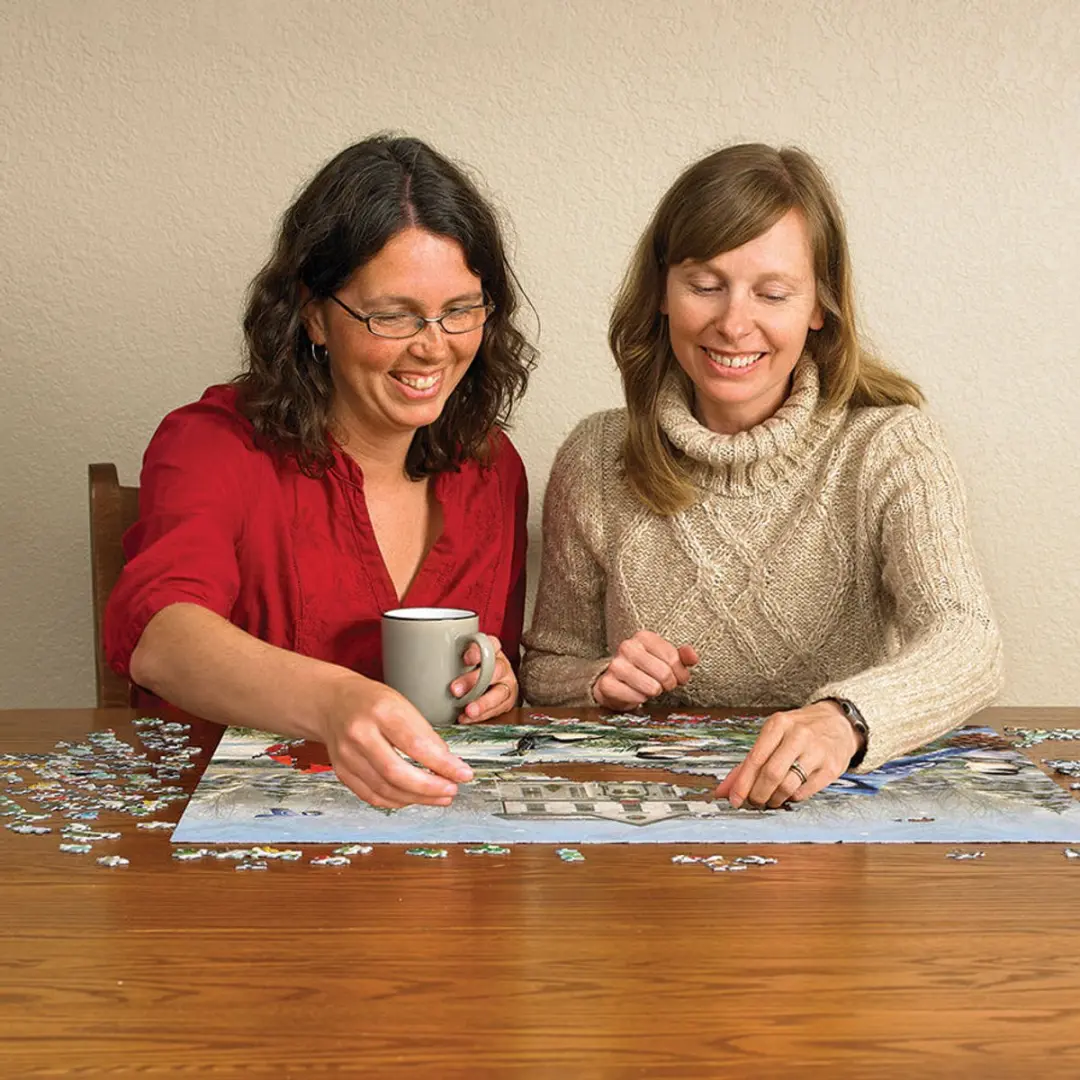 Cobble Hill Vogels in Sneeuwlandschap Puzzel 1000 Stuks - afbeelding 5 van 5