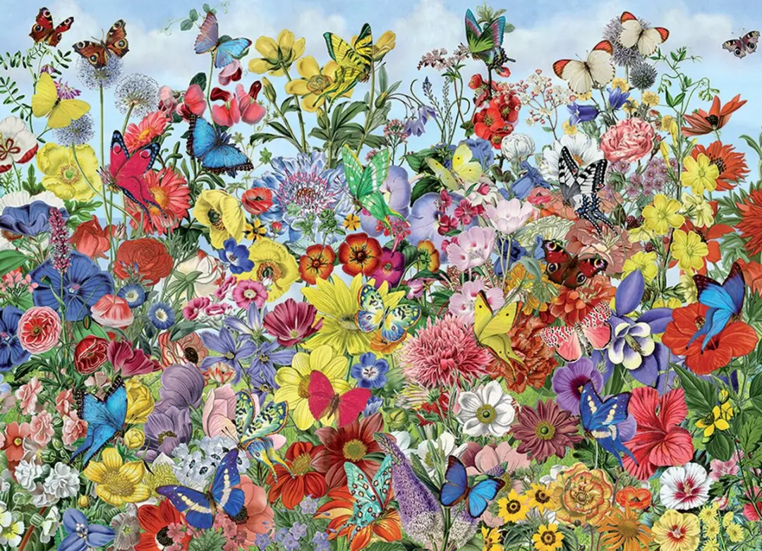 Cobble Hill Tuin Vol Vlinders Puzzel 1000 Stukken - Meerkleurig - afbeelding 4 van 6