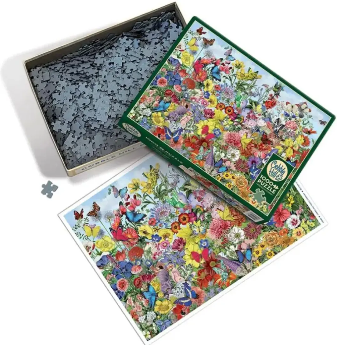 Cobble Hill Tuin Vol Vlinders Puzzel 1000 Stukken - Meerkleurig - afbeelding 2 van 6