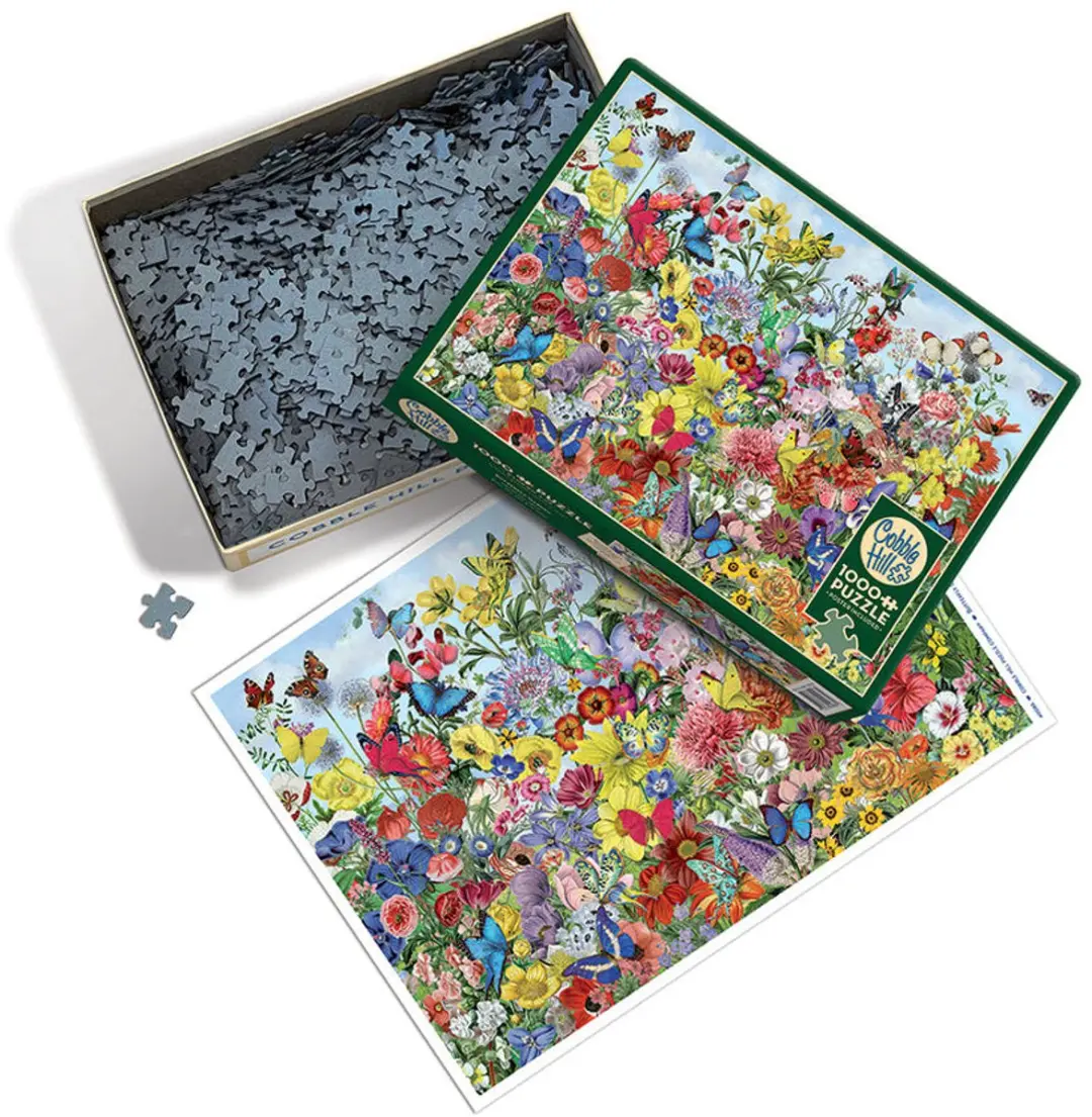 Cobble Hill Tuin Vol Vlinders Puzzel 1000 Stukken - Meerkleurig - afbeelding 3 van 6