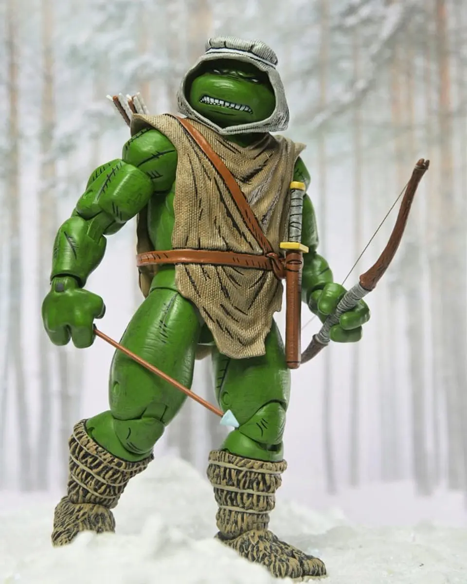 Neca Teenage Mutant Ninja Turtles Hunter Leo Action Figuur 18cm - Multi - afbeelding 6 van 6
