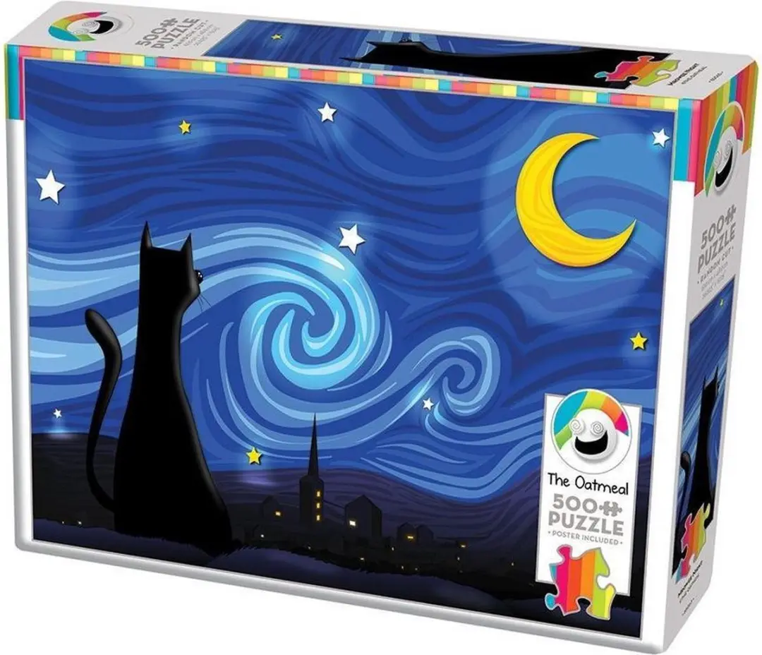 Cobble Hill Mrowwy Night Legpuzzel 500 Stuks - Multi