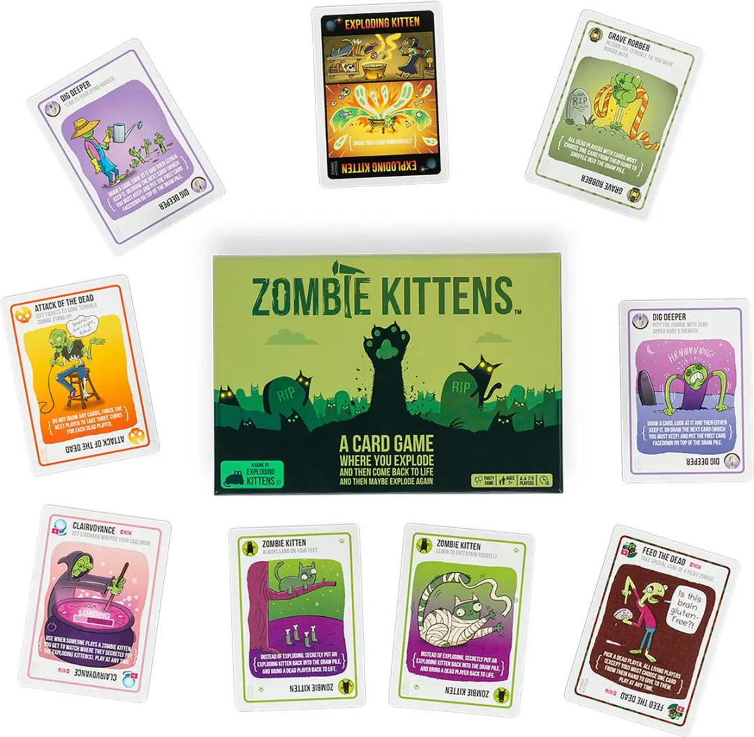 Exploding Kittens Zombie Kittens Kaartspel EKG-EK10 - 2-5 Spelers