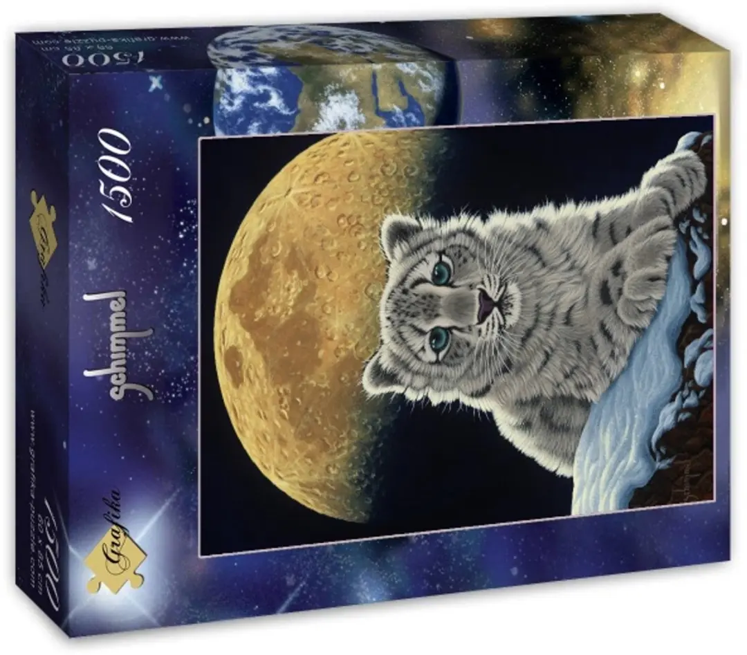 Grafika Legpuzzel Moon Leopard 1500 Stuks - Meerkleurig