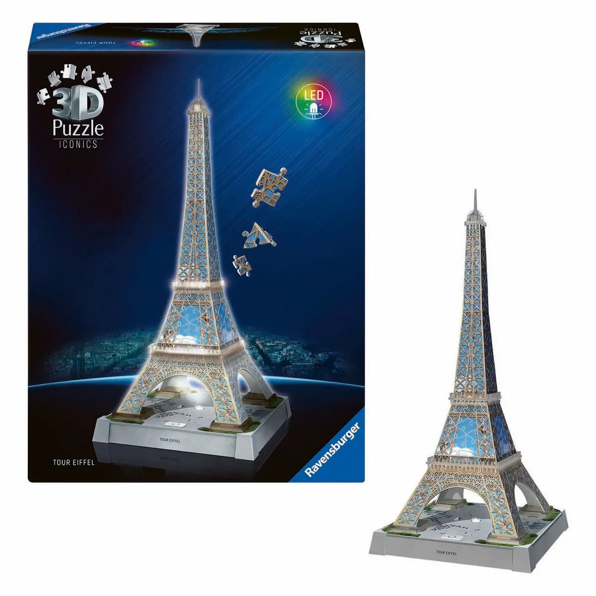 Ravensburger Iconics Eiffeltoren 3D Puzzel - 3243 Stukjes - Meerkleurig