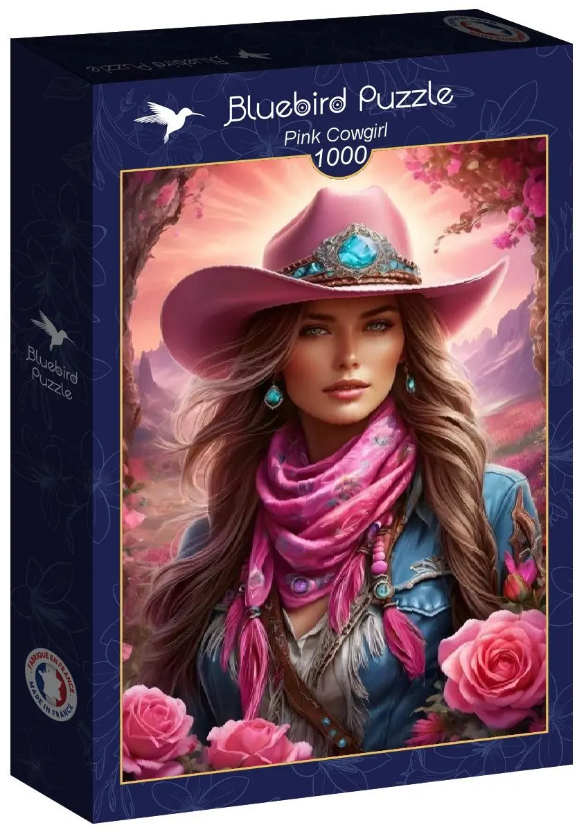 Bluebird Puzzle Pink Cowgirl Legpuzzel 1000 Stuks