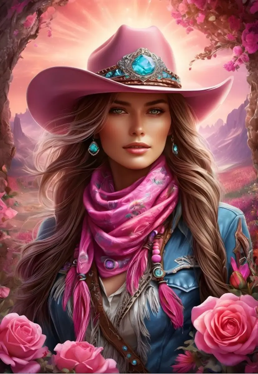 Bluebird Puzzle Pink Cowgirl Legpuzzel 1000 Stuks