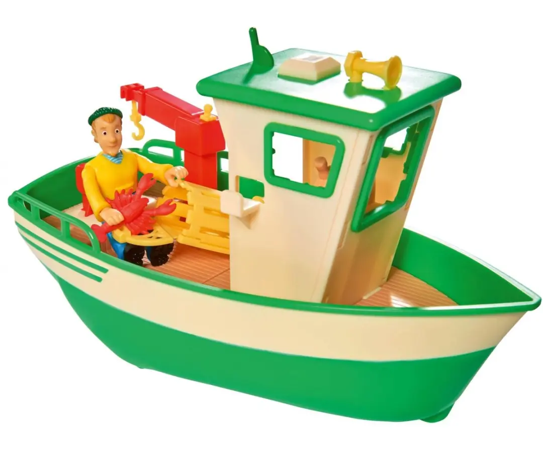 Simba Brandweerman Sam Charlies Vissersboot - Rood - afbeelding 2 van 6
