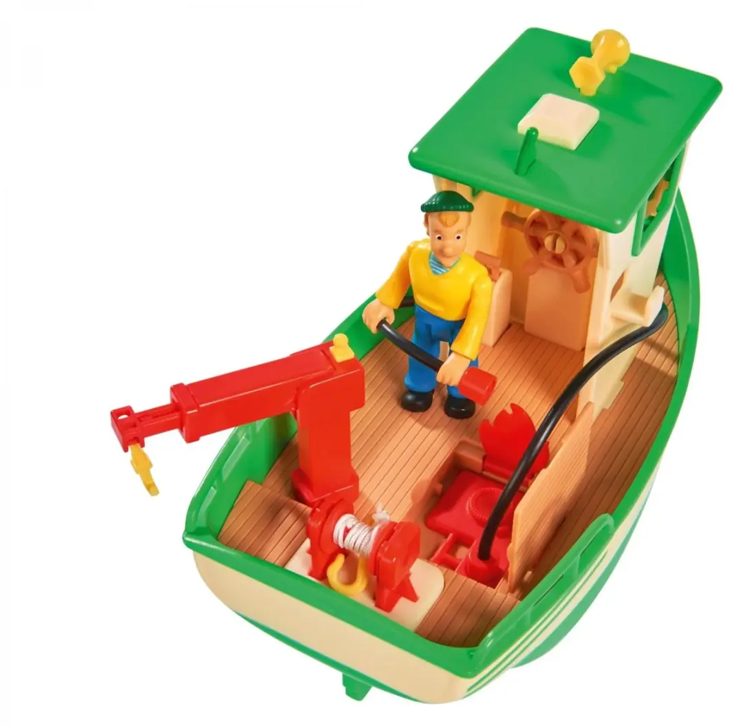 Simba Brandweerman Sam Charlies Vissersboot - Rood - afbeelding 3 van 6