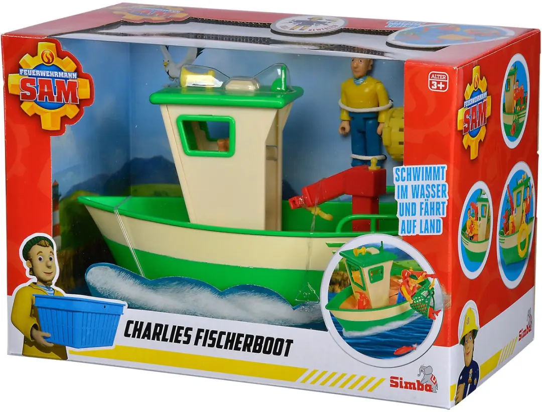 Simba Brandweerman Sam Charlies Vissersboot