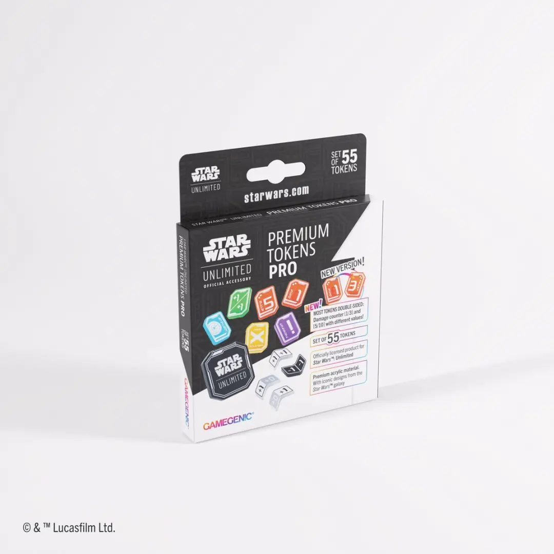 Gamegenic Star Wars Unlimited Acrylic Tokens PRO