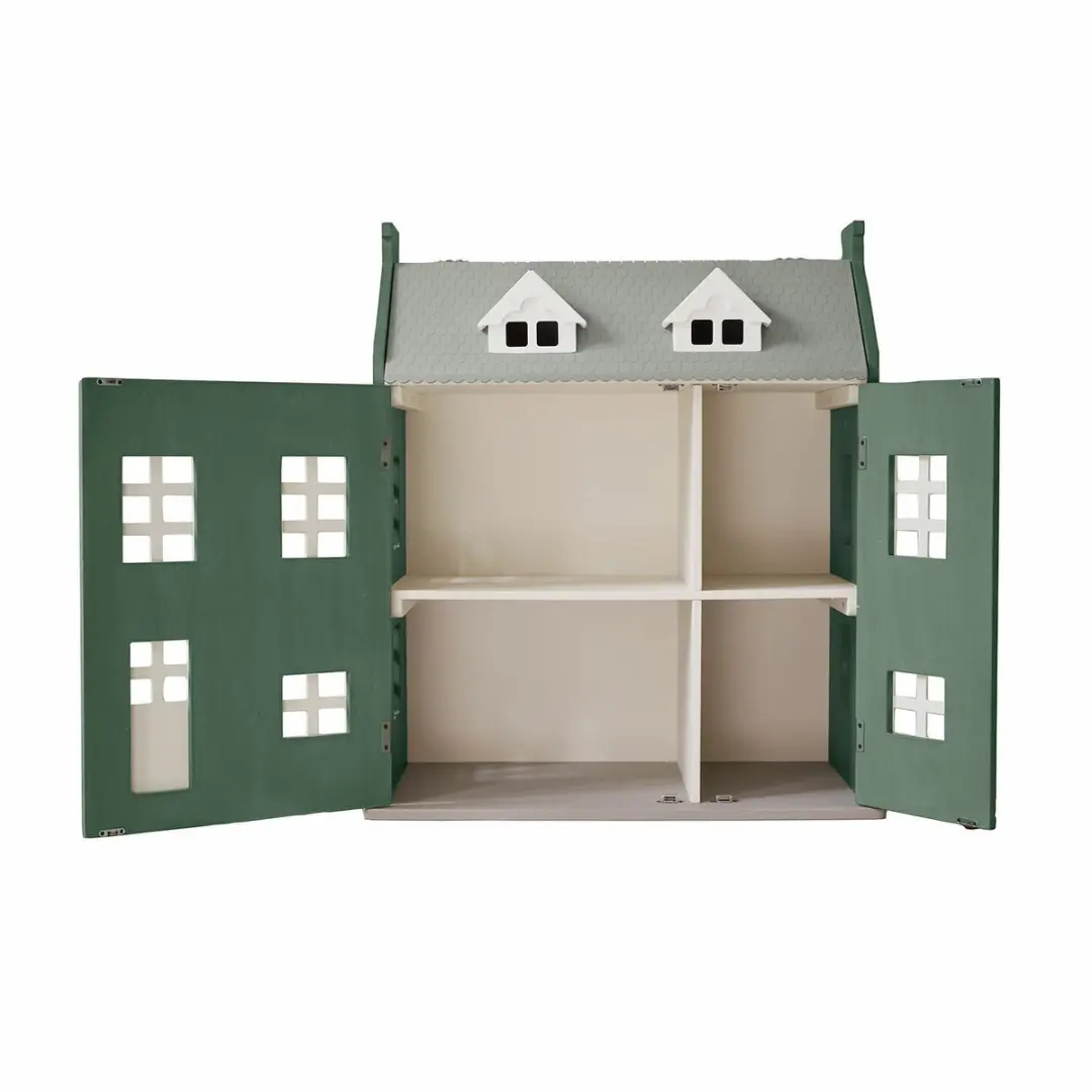 Loberon Poppenhuis Avenari - Groen/Wit - afbeelding 5 van 6