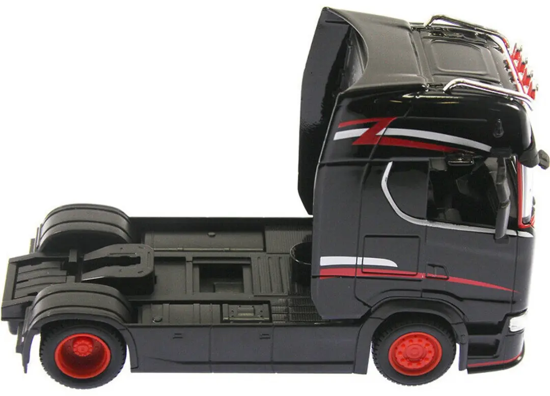 Bburago Scania 770S Custom Cabs 32207 1:43 - Zwart - afbeelding 4 van 6