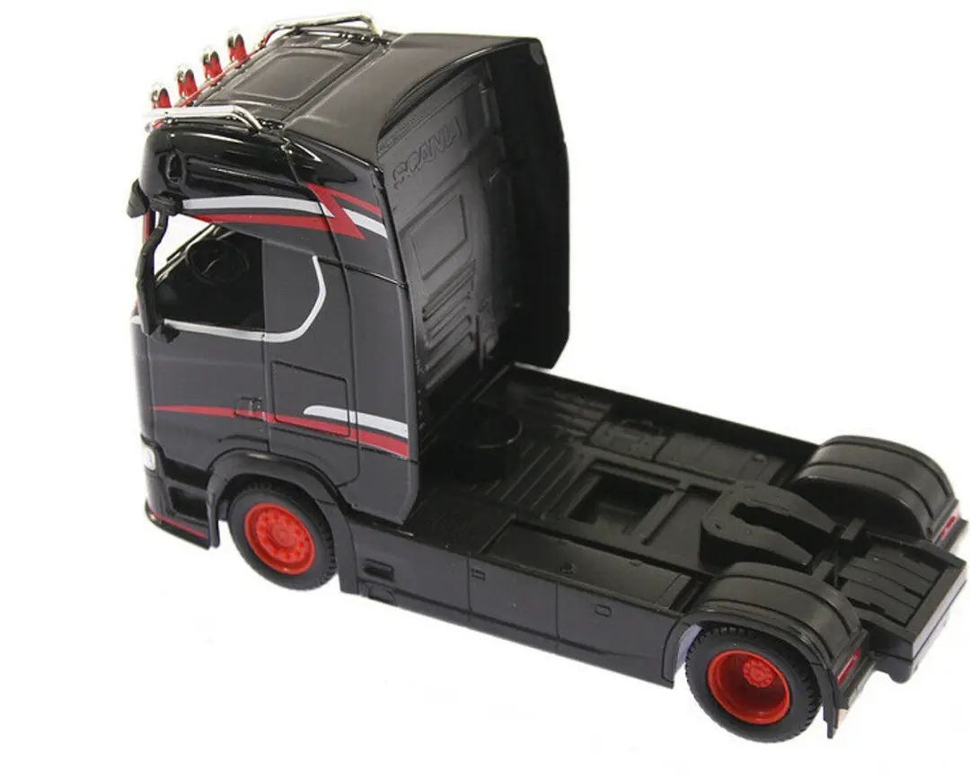 Bburago Scania 770S Custom Cabs 32207 1:43 - Zwart - afbeelding 3 van 6