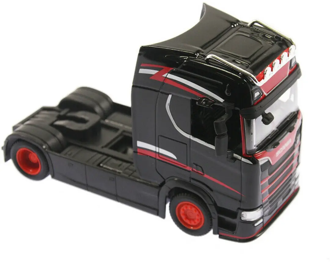 Bburago Scania 770S Custom Cabs 32207 1:43 - Zwart - afbeelding 5 van 6