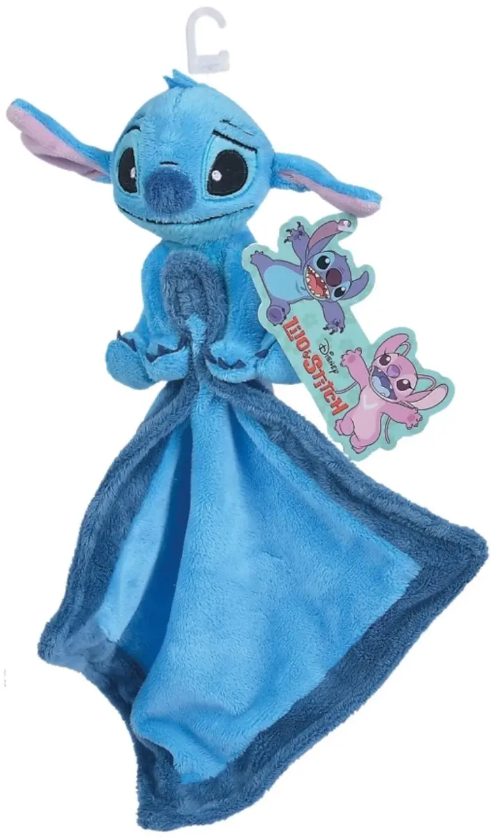 Simba Disney Lilo & Stitch Stitch Knuffeldoek 37cm - Blauw - afbeelding 2 van 4