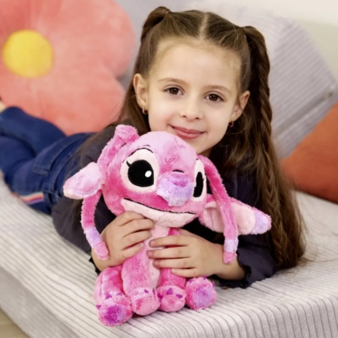 Simba Disney Lilo & Stitch Angel Pluche - 25cm Roze - afbeelding 4 van 6
