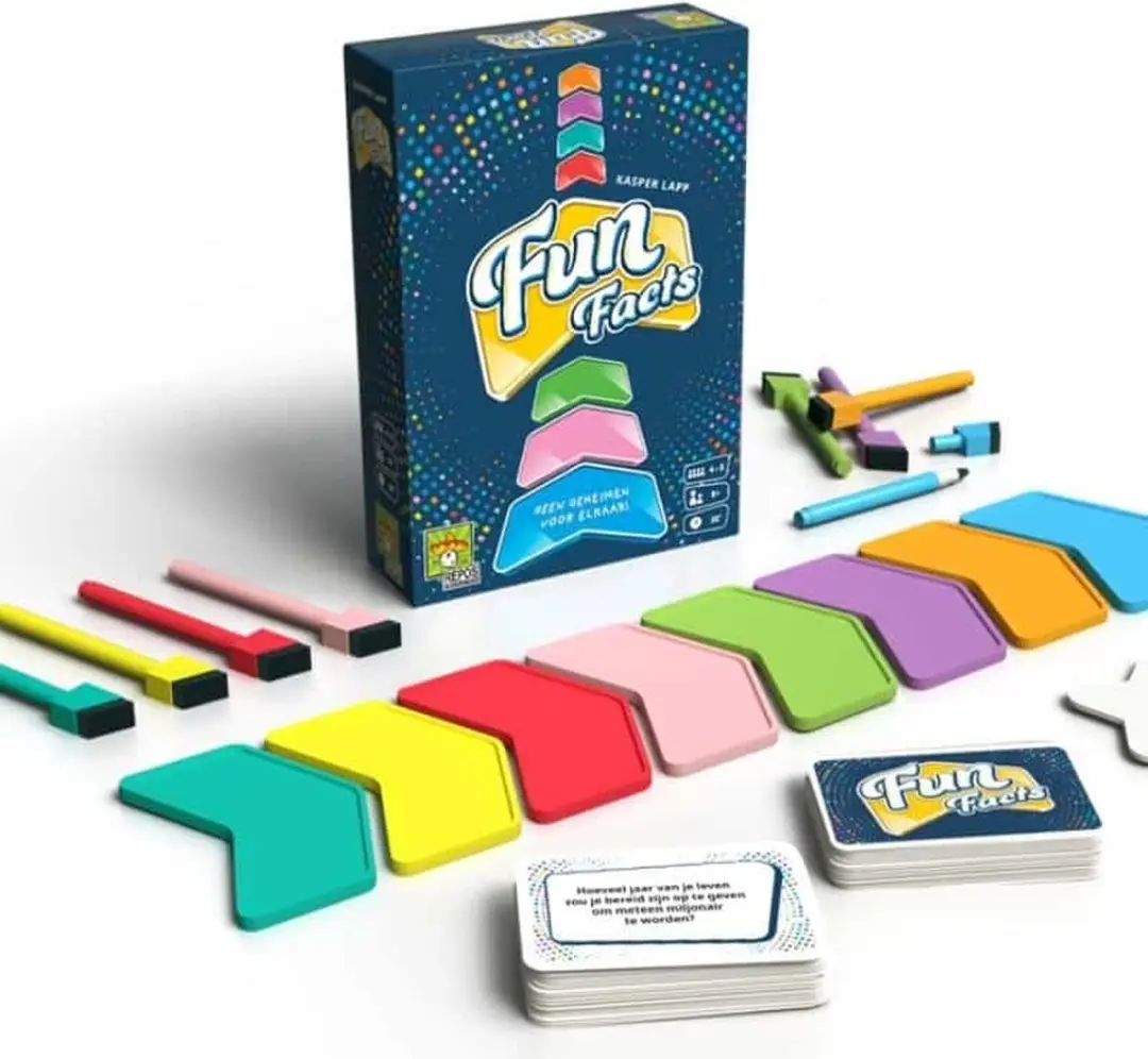 Repos Production Fun Facts Nederlandstalig Kaartspel REP17-001NL - 4-8 Spelers